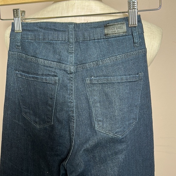 Black Label C'est Toi High Rise Folded Wide Leg Jeans Waist 26/1 - Picture 15 of 16